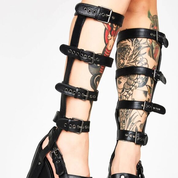 YRU NightCall Cage Platform Heels Size 9 - Picture 5 of 5